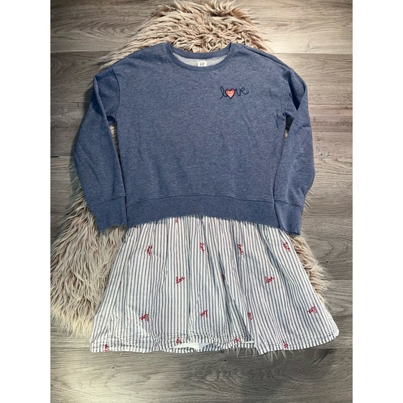 Blue and White Gap Dress - Picture 7 of 10